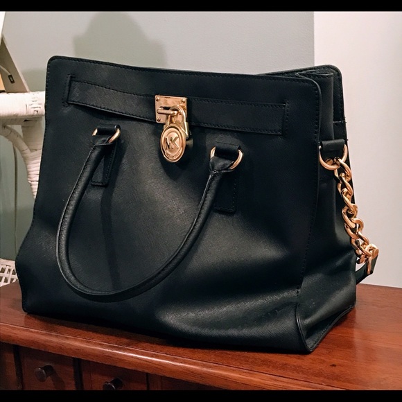 Authentic Michael Kors Hamilton Satchel Leather! - Picture 10 of 16